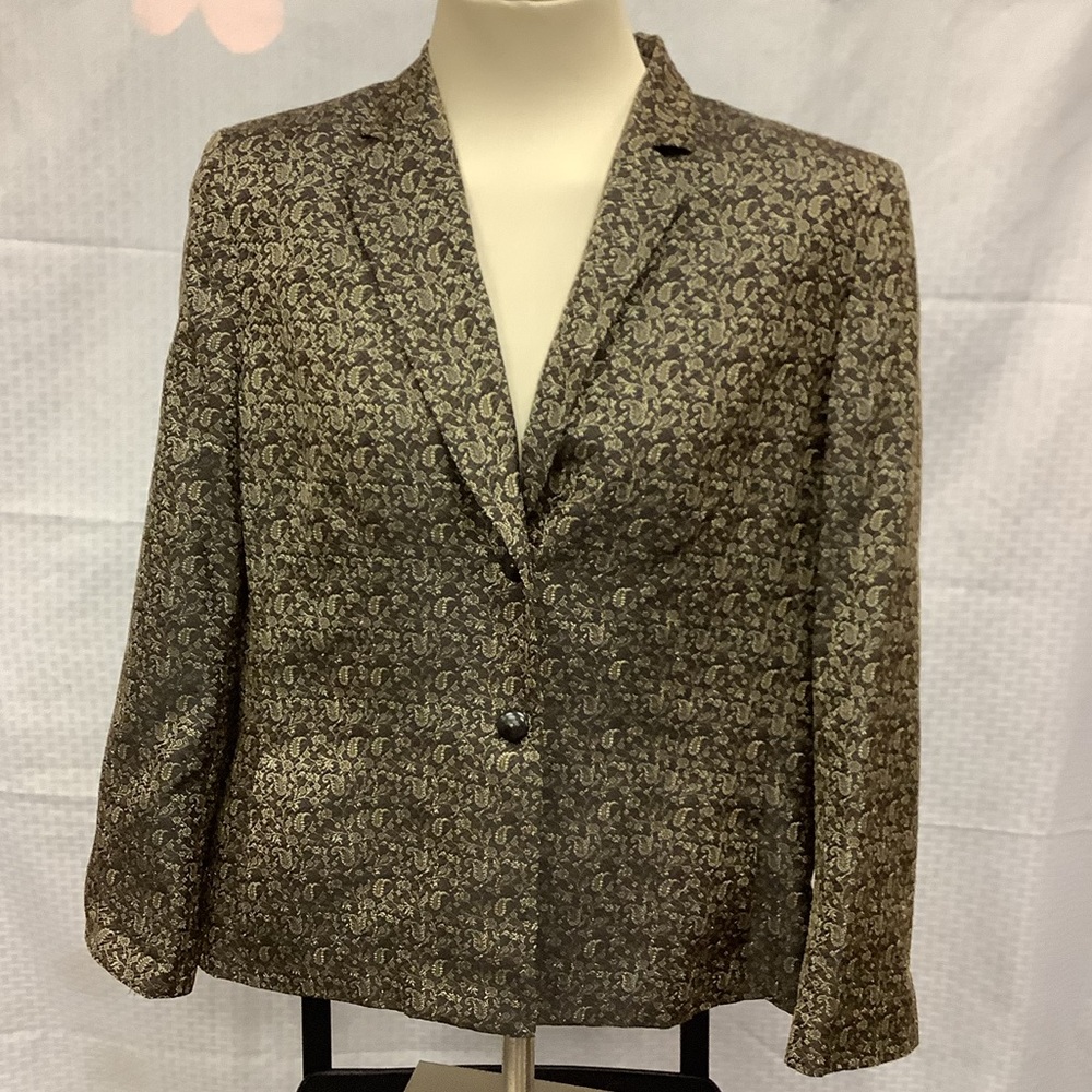 Kasper Patterned Blazer - image 1